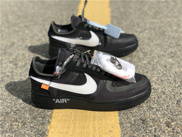 Air force ones off white black online